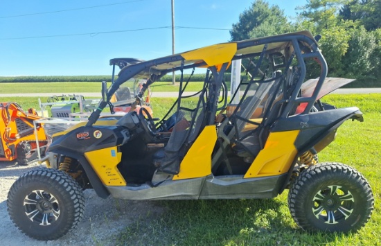 2014 Can-Am Max 1000 DPS UTV, 482.2 Hours, Runs Drives, Extra Parts Inside, New Battery, Minor Body