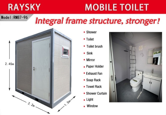 Mobile Toilet with Shower and Sink