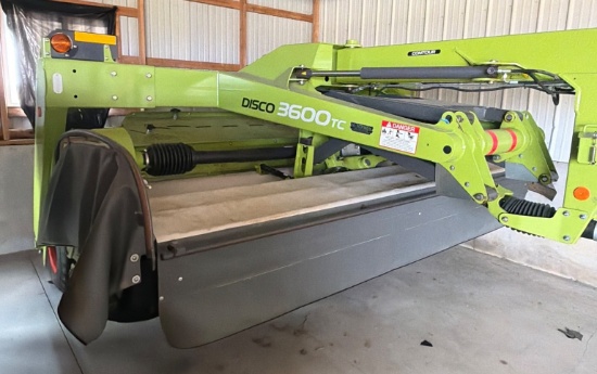 Class Disco 3600 TC Mower Conditioner with Contour System - PICK UP ALTERNATE LOCATION GRABILL, INDI