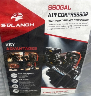 SDLanch Air Compressor, Model S60GAL