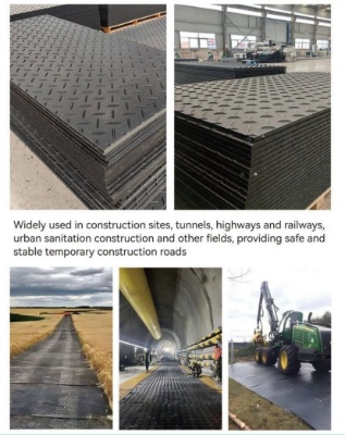 12 Polyethylene Board Roadbed Protection Pad, 8x4'