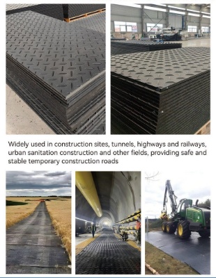 12 Polyethylene Board Roadbed Protection Pad, 8x4'