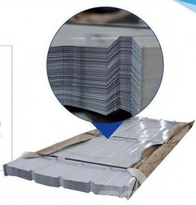 (50) 3x9.8' White Steel Roofing Sheets