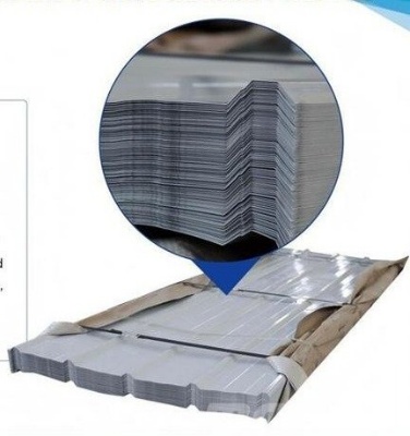 (50) 3x9.8' White Steel Roofing Sheets