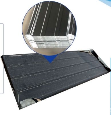 (50) 3x12' Black Steel Roofing Sheets, Model FT – H50