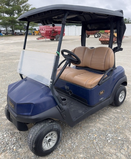 2021 Club Car Lithium Golf Cart, Premium Seats, Just in Off of Lease, Blue w/Black Top, Lithium Batt