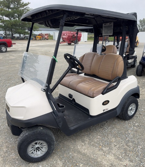 2020 Club Car Lithium Golf Cart, Premium Seats, Just in Off of Lease, Cashmere, w/Black Top, Lithium