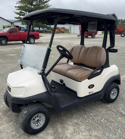 2020 Club Car Lithium Golf Cart, Premium Seats, Just in Off of Lease, Cashmere, w/Black Top, Lithium