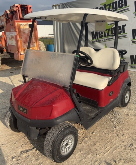 2021 Club Car Lithium Golf Cart, Just in Off of Lease, Red w/White Top, Lithium Battery , Charger I