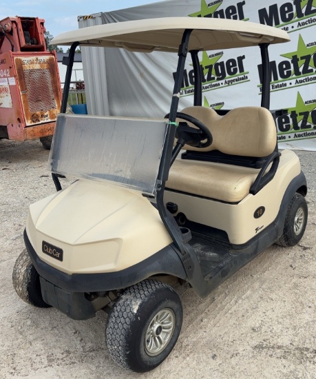 2024 Club Car Electric Golf Cart, Beige w/Beige Top, Just in Off of Lease, 48 Volt, Charger Included