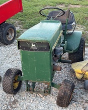 1971 John Deere 70 Garden Tractor, Non-Running, No Deck, For Parts, No Key