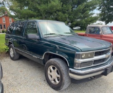 1997 Chevy Tahoe, 318,082 Miles, Runs and Drives, May Need Jumped, Has been Sitting, Has Title, VIN: