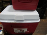 Rubbermaid 24qt Cooler Set w/Blue Ice Packs and 5qt Cooler