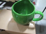 Green Figural Mugs
