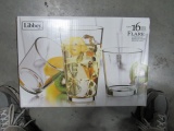 Libby Flare 16 Piece Drinkware Glass Set, 8-16oz Coolers, 8-13oz Rocks