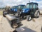 New Holland TN60 Broom Tractor, Cab/Air, 7' Broom, 3pt 7' Blade