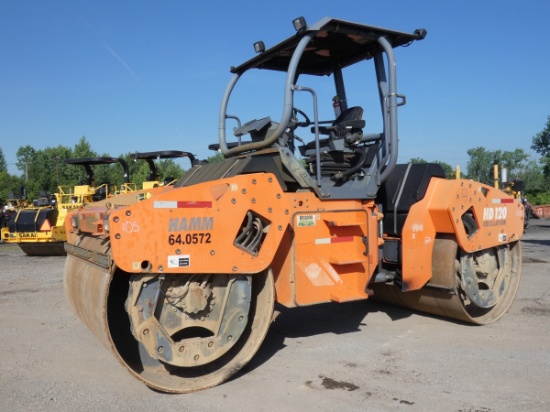 *2009 Hamm HD120-OV Tandem Vibratory Roller, SN:H1820118, Deutz Deisel, 78'