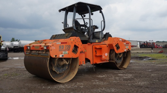 *2009 Hamm HD120-OV Tandem Vibratory Roller, SN:H1820115, Deutz Diesel, 78'