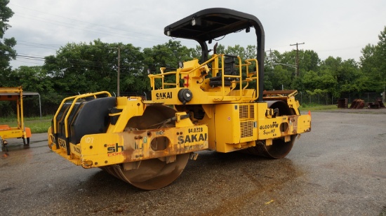 *2010 Sakai SW850-II Tandem Vibratory Roller, SN:4SW56-50136, Deutz Diesel,