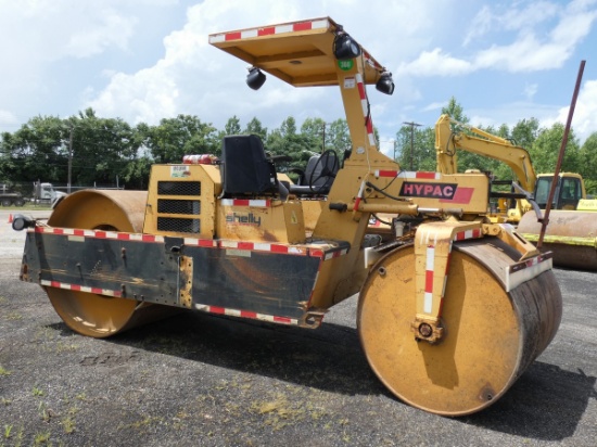 *2001 Hypac C350D Tandem Static Roller, SN:109D08906513, Runs (smokey) but
