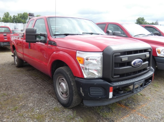 *2011 Ford F250 Ext. Cab Pickup, SN:1FT7X2A67BEA31356, V8 Gas, Auto, Short