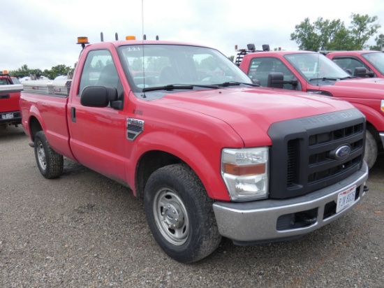 2008 Ford F250 Pickup, SN:1FTNF20528EE05741, Std Cab, Long Bed, 156,118 mil