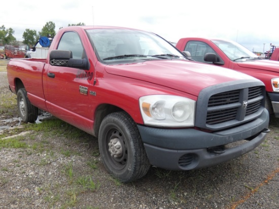 *2009 Dodge 2500 Pickup, SN:3D7KR26T99G548704, Std Cab, Long Bed, 217689 mi