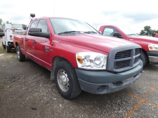 *2009 Dodge 2500 Crew Cab Pickup, SN:3D7KR28T69G547832, 4 Door, 159412 mile