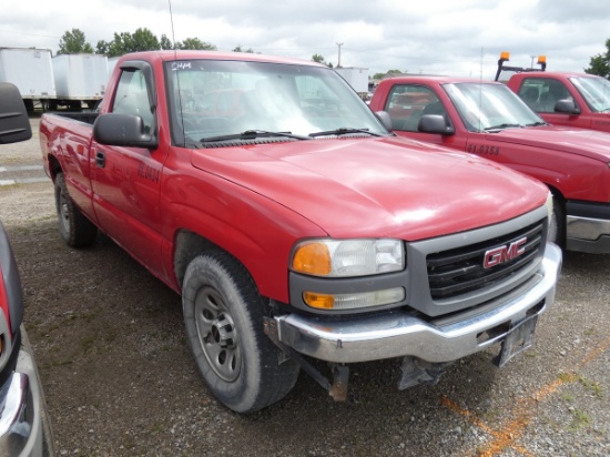 *2005 GMC 1500 Pickup, SN:1GTEC14X65Z255958, 208700 miles.
