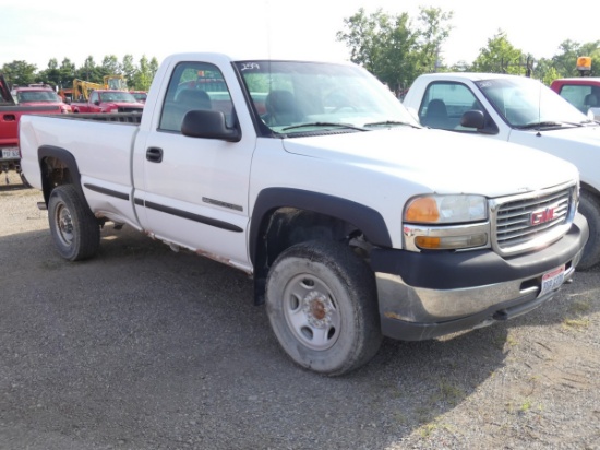 *2002 GMC 1500 Pickup, SN:1GTHC24UX2Z230484, Std Cab, Long Bed, ? mi.