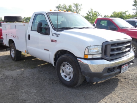 *2003 Ford F350 Mechanics Truck, SN:1FDSF34PX3ED60654, PS Diesel (BLOWN), A