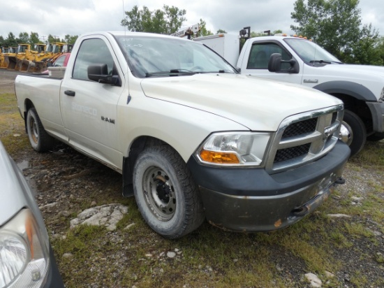 *DEAD* *2010 Dodge 1500 Pickup, SN:3D7JB1EP1AG130107, Not Running, Std Cab,