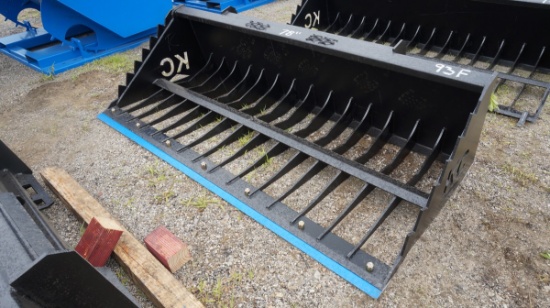 *78'' Skeleton Skidloader Bucket, BOE, Made in USA