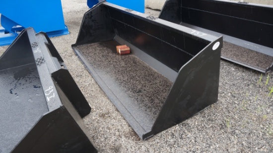 *90'' Bulk Snow/Mulch Skidloader Bucket, Made in USA