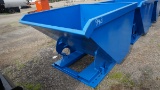 *Blue Forklift Dump Container, Fork Pockets, Made in USA