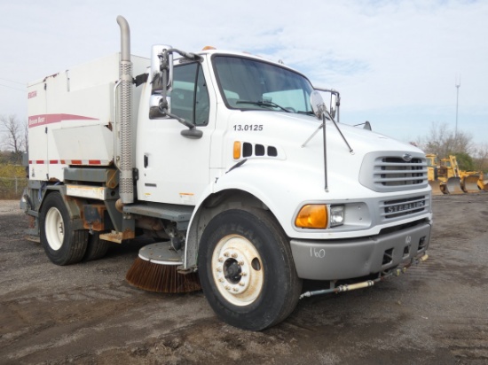 2010 Elgin Broom Bear High-Dump Sweeper, SN:H2197D mtd on 2009 Sterling Tru