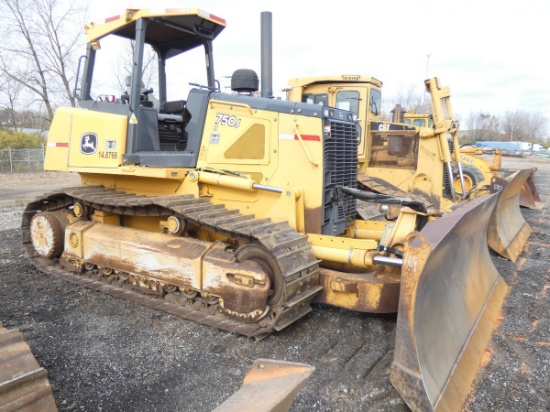 2011 John Deere 750J Dozer, SN:1T0750JXJB0200603, ROPS, 6 Way Blade, 22'' P