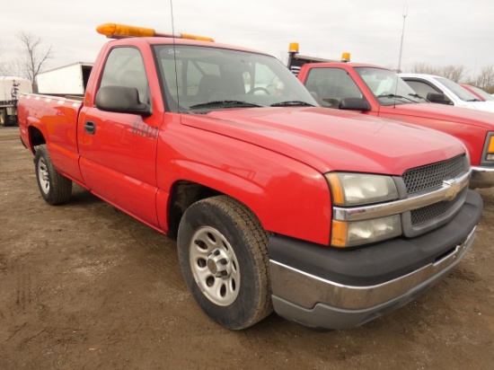 2005 Chevy 1500 Pickup, SN:1GCEC14X95Z248633, 145656 mi.