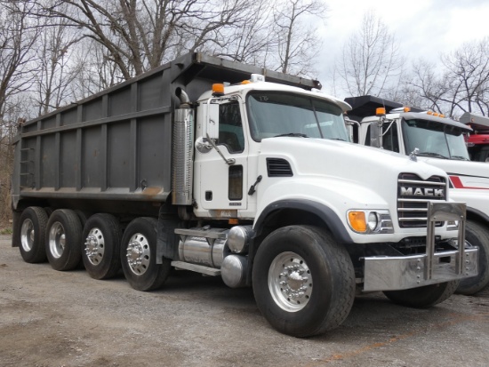2004 Mack CV713 Quad Axle Dump Truck, SN:1M2AG11C64M008323, Mack AMI-370 En
