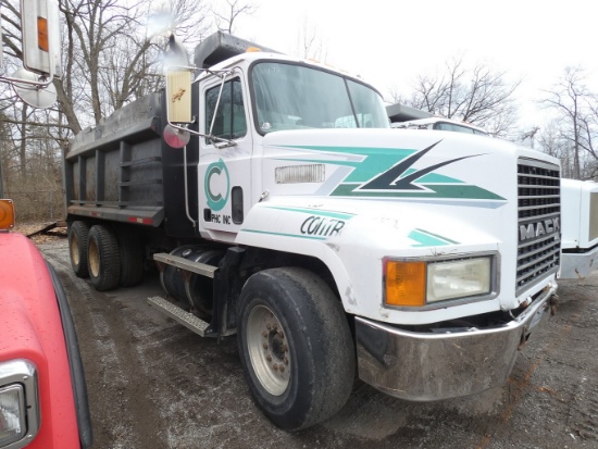 1995 Mack CH613 Tandem Axle Dump Truck, SN:1M2AA13Y15W055856, Mack E7-350,