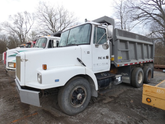 1990 GMC Volvo Tandem Axle Dump Truck, SN:4V2JCBMDOLR803148, Cummins LTA10-