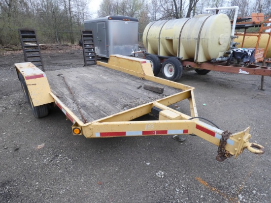 1991 6x12 Tandem Axle Tag Trailer, SN:112HSV302ML038057, 82''x12' Deck (Yel