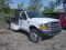 2001 Ford F450 Flatbed Truck, SN:1FDXF46S71EA36605, V10 Gas, Auto, 14' Stak