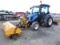 New Holland T2370 Broom Tractor, 4wd, Cab/Air, Front Broom, 3pt, PTO, Rear