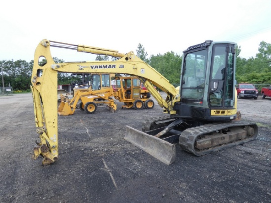 Yanmar VIO55 Mini Excavator, SN:51904B, Cab, Hyd QT, Bucket, 10,455 hrs.