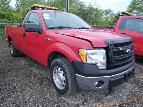 2014 Ford F150 Pickup, SN:1FTNF1CF7EKE26385, Standard Cab, Long Bed, 134,53