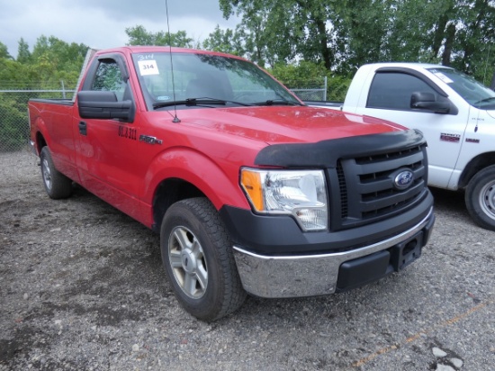 2010 Ford F150 Pickup, SN:1FTMF1C81AKC36556, Std Cab, Long Bed, 161,991 mi.
