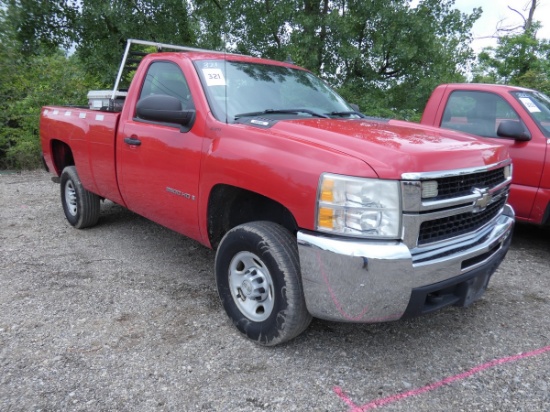 2007 Chevy 2500 Pickup, SN:1GCHC24K47E565950, Standard Cab, Long Bed, 115,0