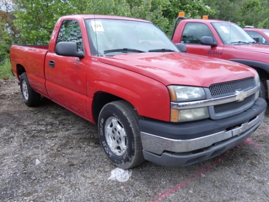 (NR) 2004 Chevy 1500 Pickup (Not Running), SN:1GCEC14X94Z316248, 185381 mi.