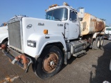 1985 Mack RW713 Tandem Water Truck, SN:1M2AY10YOGMO001284, **NO TITLE - OFF